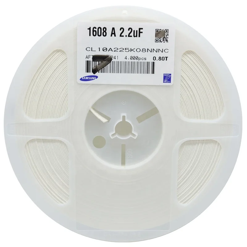 
Original ceramic capacitor CL10A225KO8NNNC 0603 225PK 2.2UF 16V 10% X5R ceramic capacitor Chip capacitors 