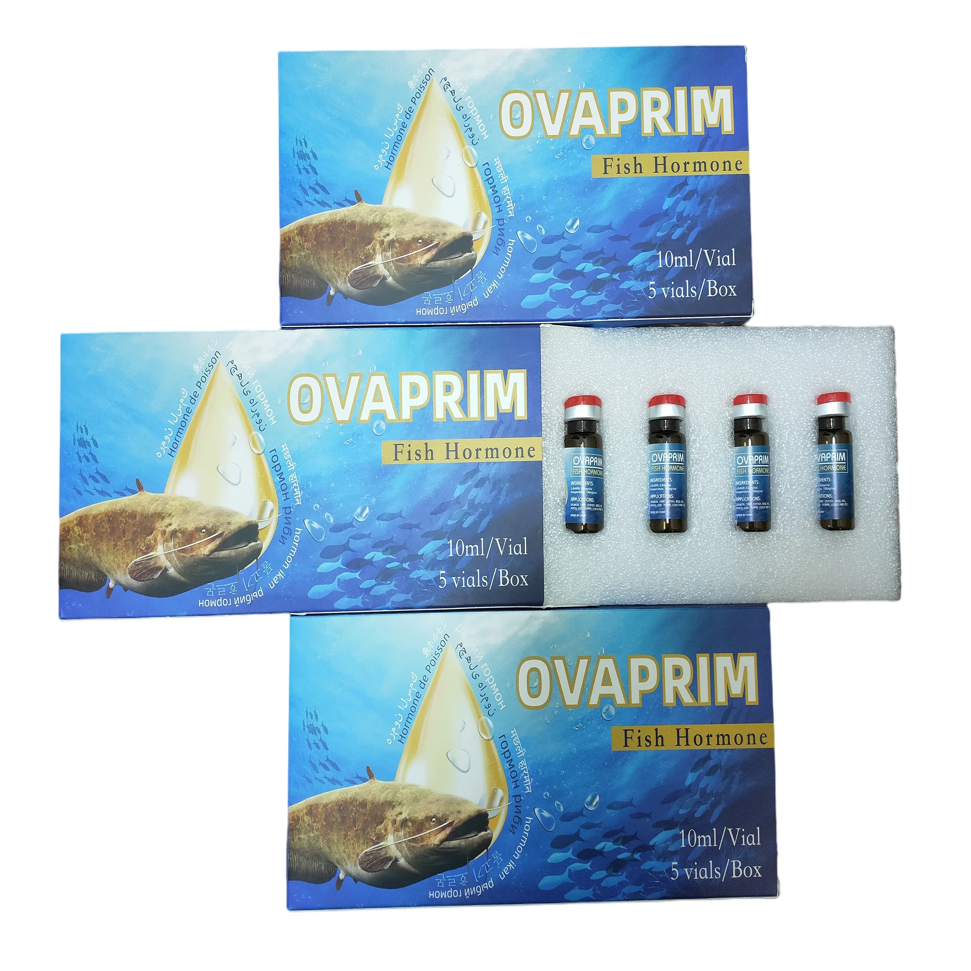 factory price fish breeding ovaprim fish hormone for catfish spawning supplement
