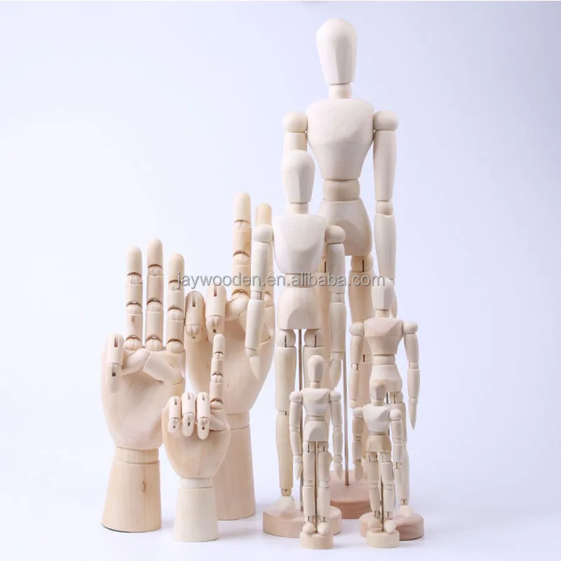 4.5 Inch 5.5 Inch 8 Inch 12 Inch 16 Inch Art Sketching Model Wood Doll Movable Joint Artist Drawing Wooden Human Body Manikin
