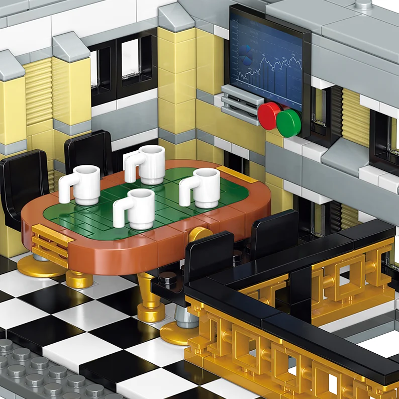 BaKa 33205 Streetview Shanghai HSBC Bank Bricks Architecture 10423PCS Model Toys Gifts Building Blocks Sets For Kids Toys