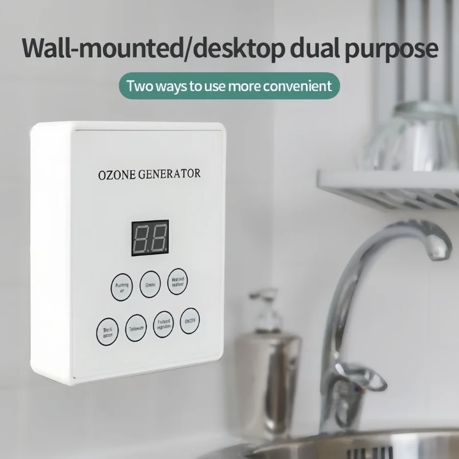 Fruit And Vegetable Washing Machine Home Kitchen Ozone Generator For Odor Elimination With 400mg/h Ozonator   110v/220v
