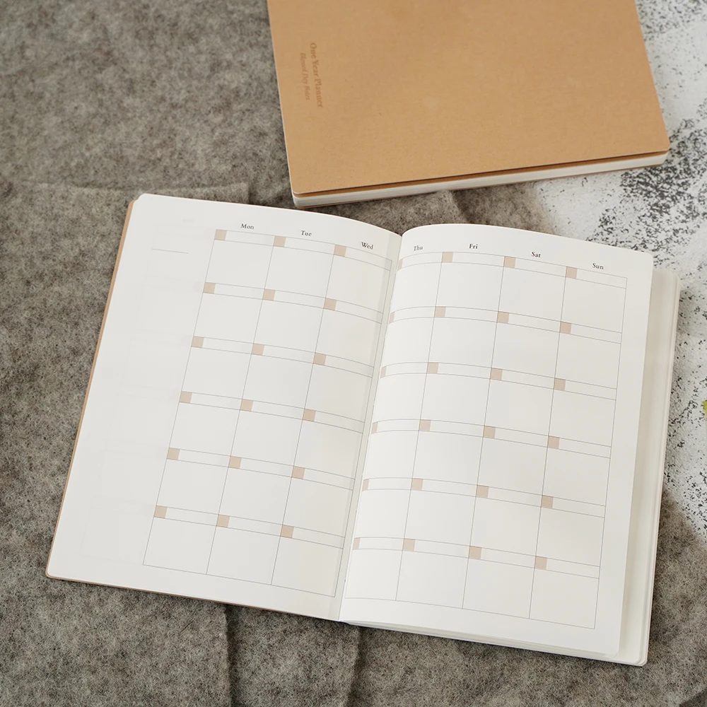 Cubierta de papel personalizada Cuadernos A4 A5 B5 Planificador Impreso Tapa dura 365 dias Tomoe River Journal Notebooks