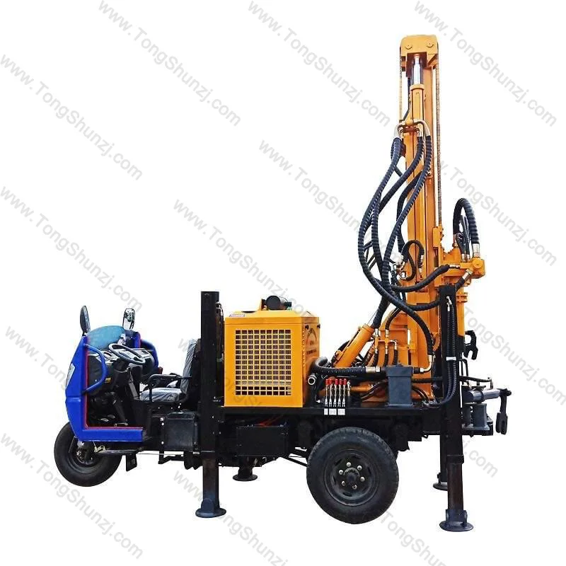 Cheap Small Portable Trailer Mounted Water Well Drilling Rigs Machine With Mud Pump Australia