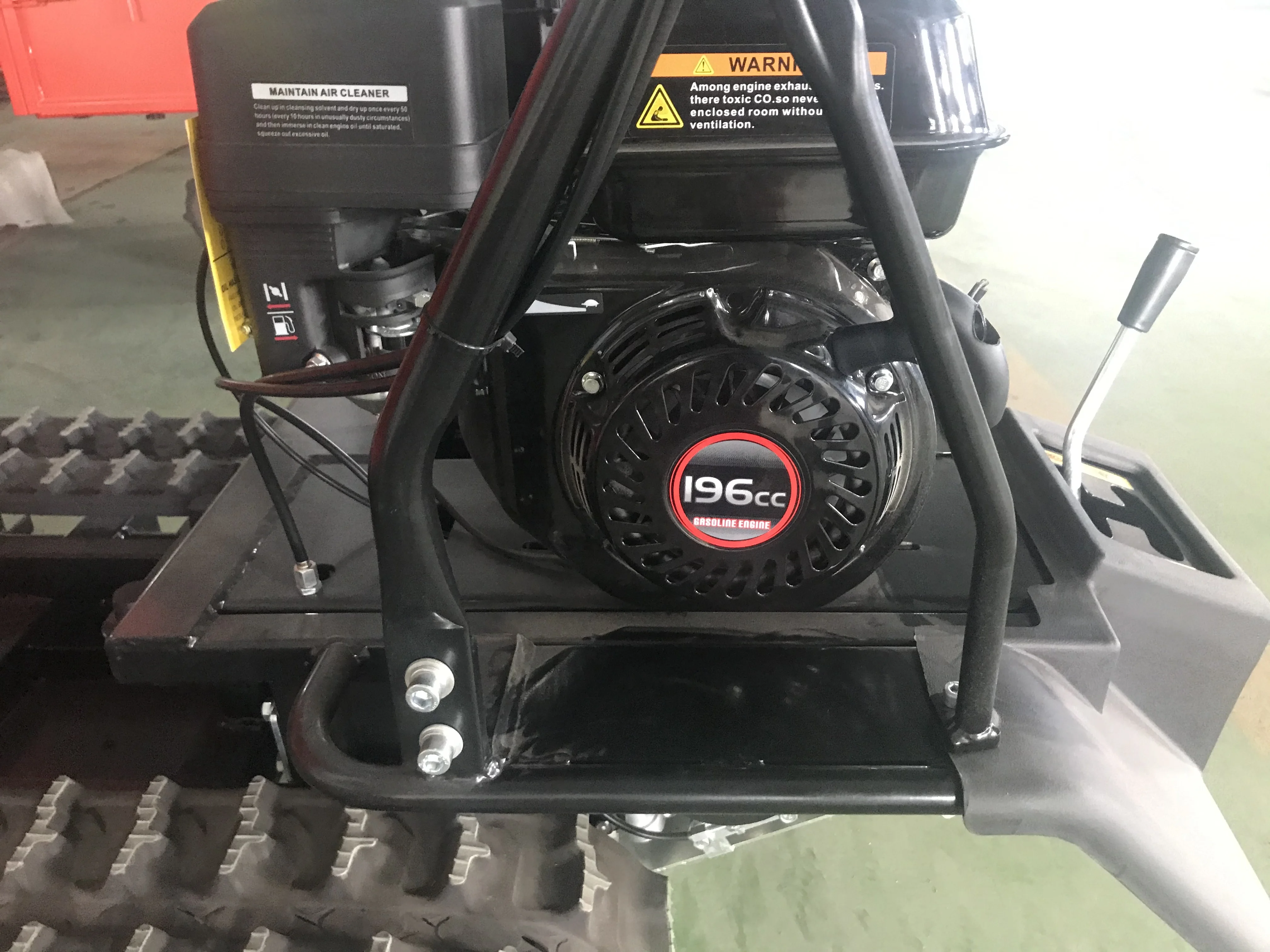 Новый дизайн грузовик barrow Loncin двигатель 9.5HP 6F + 2R гидравлический вездеходный Гусеничный мини-самосвал