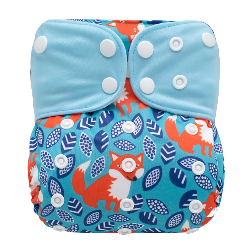 Hot Sale Eco-Friendly 100% Cotton Diaper Unisex Babys Waterproof Cover Reusable Cloth Diapers