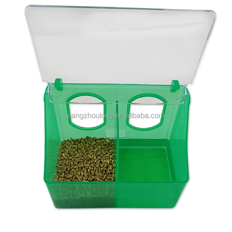 ZB LMB 07 Automatic Breeding Box Food Drinker Water Supplies Plastig Pigeon Feeder 2 Hole
