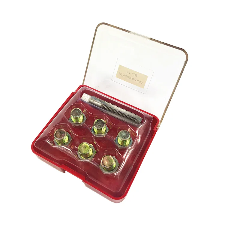 M13 x 1.5MM Oil Drain Plug Tap Thread Repair Kit Oil Pan Screws Rethread Tool