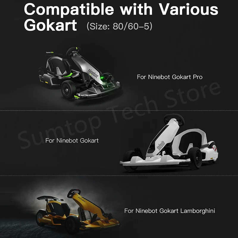Original Front Wheel Assembly For Ninebot Gokart PRO Go Kart Pro2 Kit Refit Smart MAX Self Balance Scooter Front Tyre Accessory