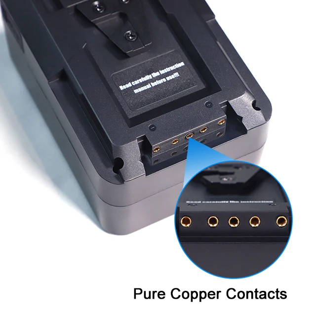 D-TAP V-Mount Li-Ion Battery 95W 150Wh/190Wh Dual Charger with Adaptive Function and Overcurrent Protection