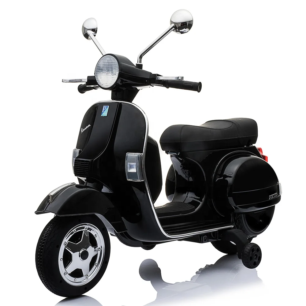 girls rechargeable motorcycle toys cars for children Vespa licensed motorcycles for kids 5 years old