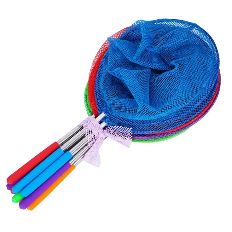 Hot Selling Stainless Steel Telescopic Children Kids Garden Catching Fish and Insects Net Toys Tools