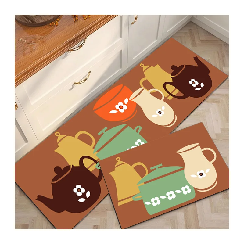 Simple Design Cushioned Anti-fatigue Comfort Custom Absorbent Mat Set Floor Kitchen Mats