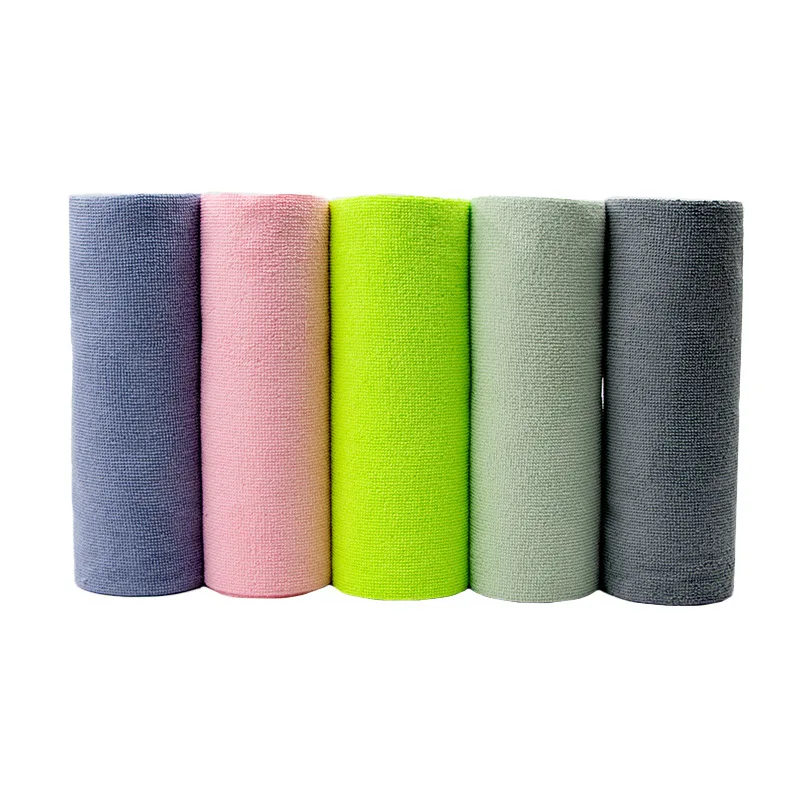 High quality Kitchen Reusable Washable Cleaning Towel Rolls soft microfiber towel roll