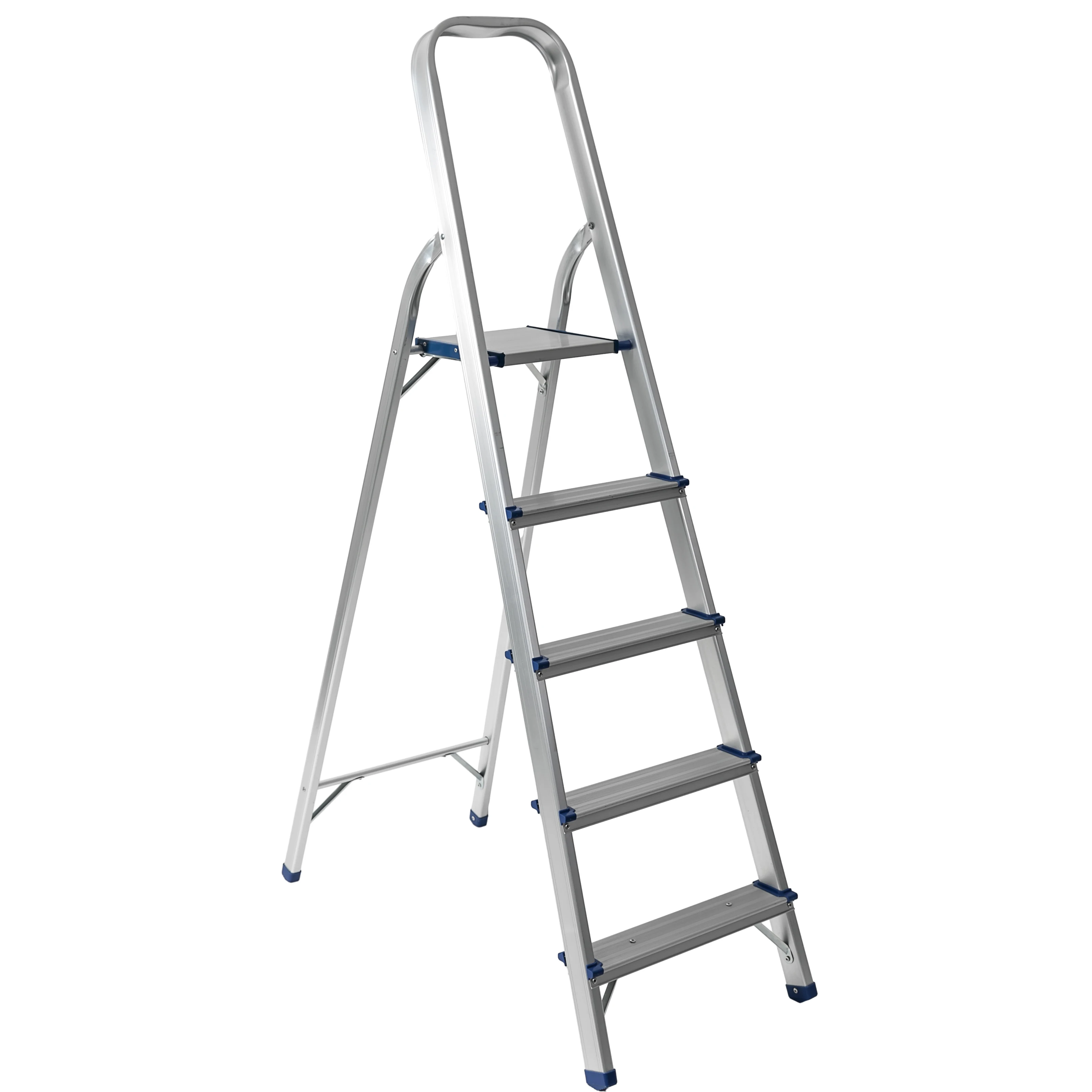 High Quality 5-Step Metal Folding Aluminum Step Ladder Portable Industrial Design for Outdoor and Workshop Use EN131 Certified