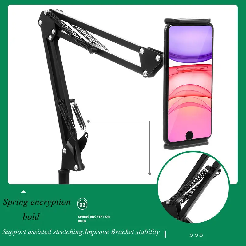 High quality universal 360 degree flexible rotating lazy bed adjustable mobile phone tablet computer bracket mobile phone bracke