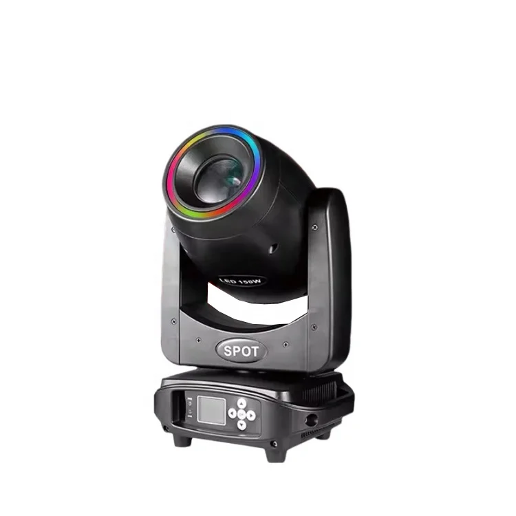 2024 Newest Arrival 150W stage led spot moving head with led ring effect