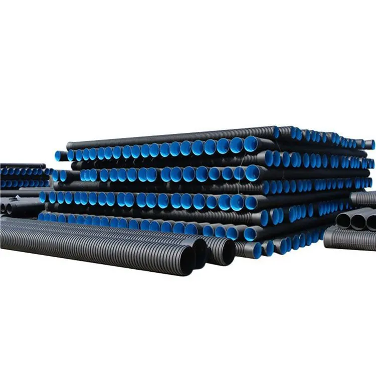 Производство Китай поставщик труб водопропускной трубы Dwc Hdpe гофрированная труба для сточных вод