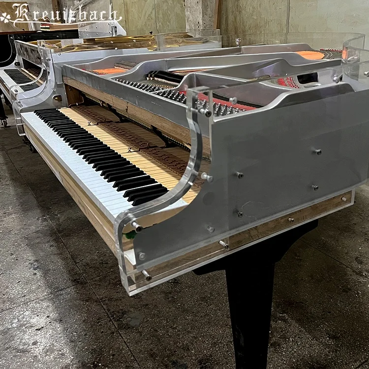 KG-158 Luxury fashion home transparent crystal grand piano