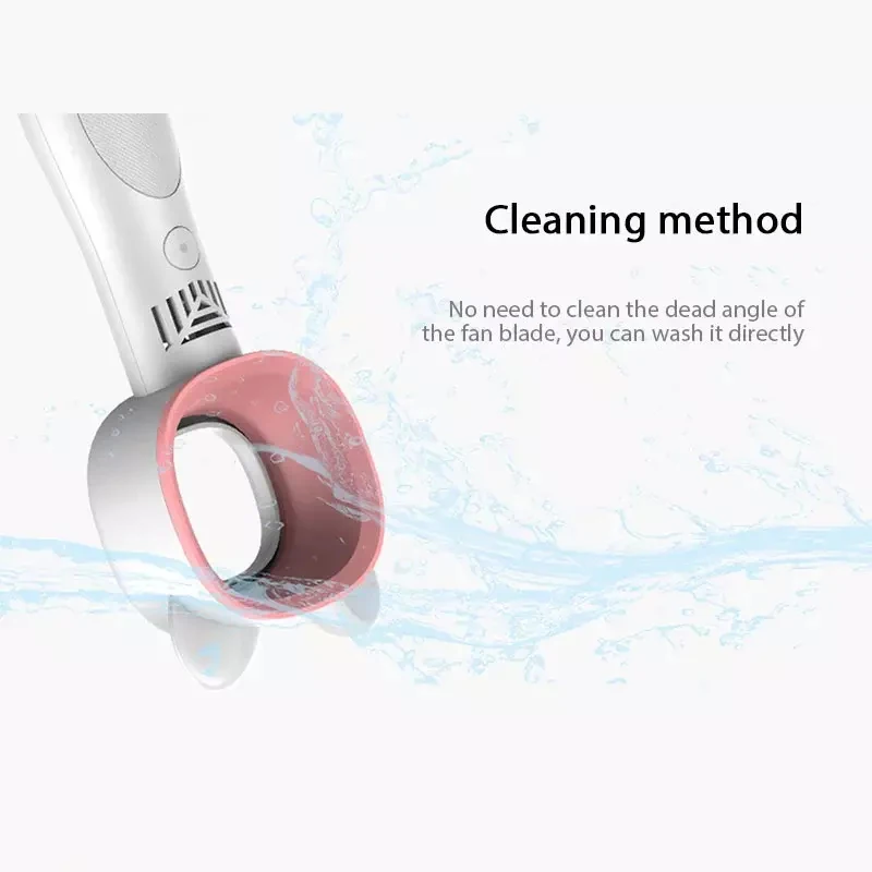 Cute Cat Portable USB Mini Fan Bladeless Rechargeable Handheld Summer Outdoor Mini Cooling Fan