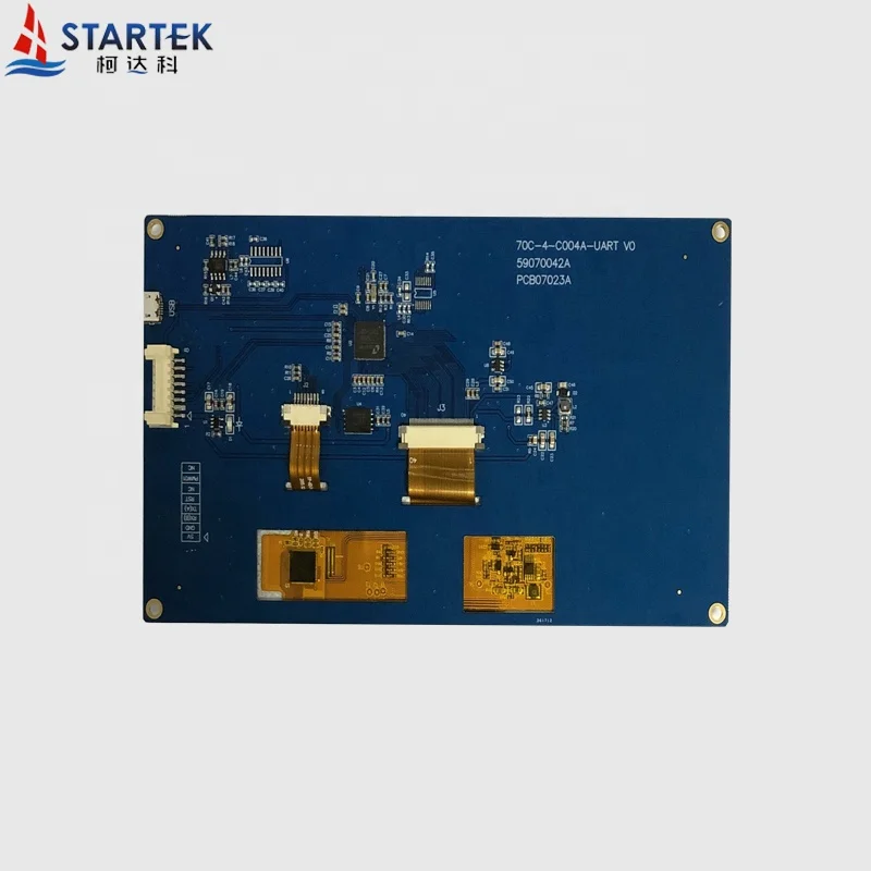 7.0' 7 inch 800*480 UART Serial Interface HMI TFT LCD Display Module with RS232 RS485 module