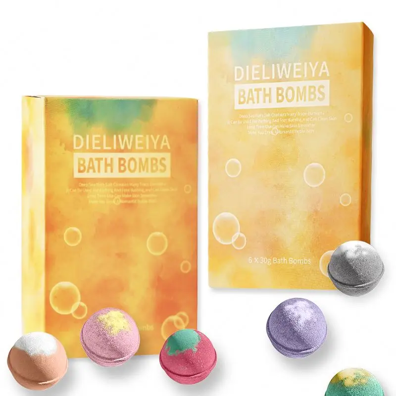 
Customized handmade moisturizing bubble skin care organic natural bath bomb set 