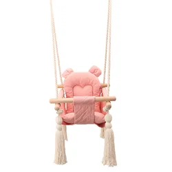 Новое поступление 2021, детское деревянное уличное подвесное кресло-качели для сна для детей, младенцев с деревянной подставкой