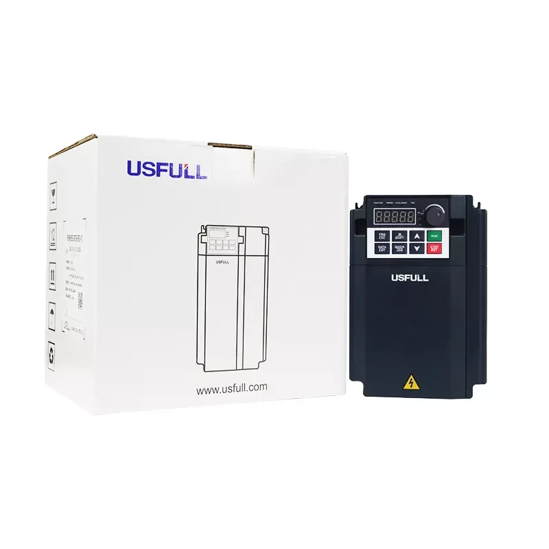 USFULL Vector Frequency Converter VSD 15kW 75kW 132kW Single Phase to 3 Phase 220V 380V VFD Inverter for Motor Speed Control
