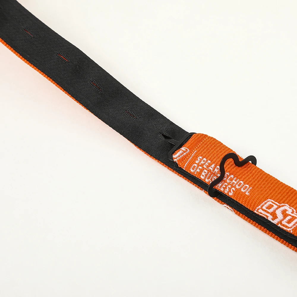 Wholesale Orange Microfiber School Bow tie Jacquard Woven Bow Tie Banded Bowtie Polyester Pre-tied Bowtie