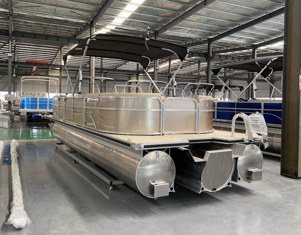 Лодка понтонная Allsea Allux 21ft трехтрубчатая лодка для отдыха на