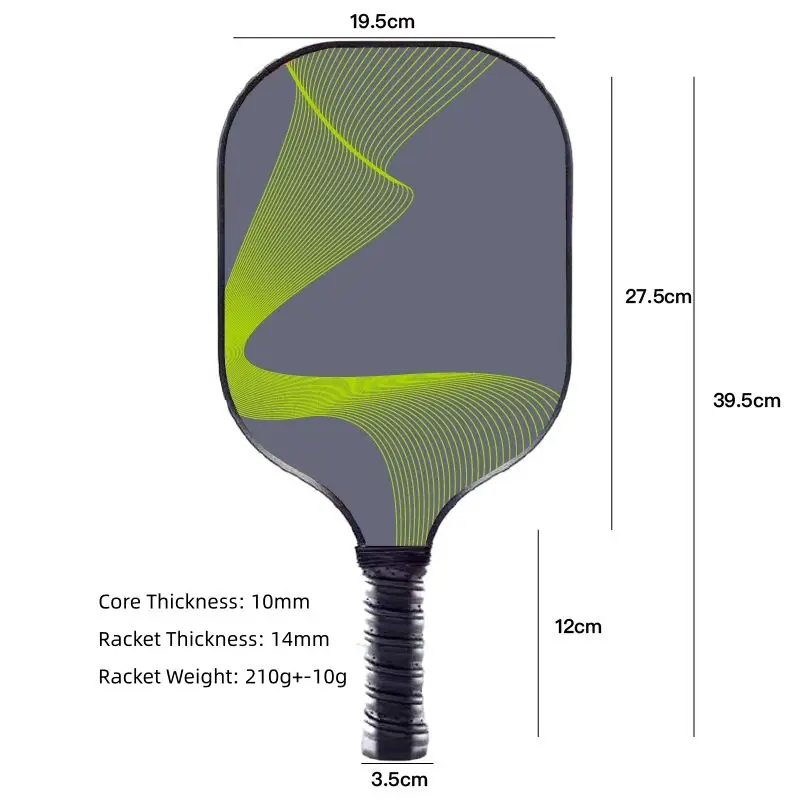 High quality outdoor sports rackets Custom 3-layer 2 Rackets 4 Balls 1 Storage Bag Carbon Fiber Pickleball Paddle Set