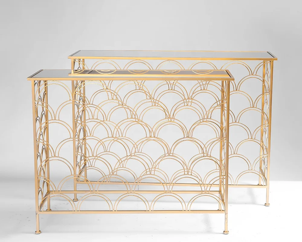 Золотистый Железный прямоугольный столик из нержавеющей стали с закаленным стеклом, чайный столик для кофейни и дома