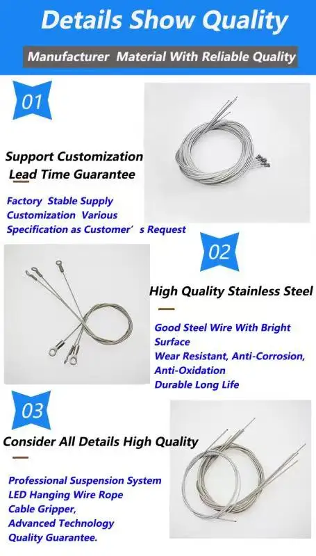 Construction machinery parts cutting Wire rope slings steel cable Wire rope assembly galvanized steel stainless steel hardware