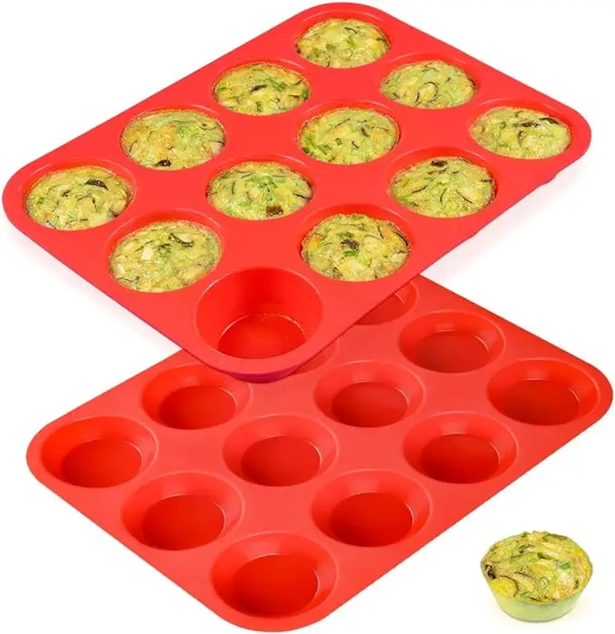 Regular Size Cupcake Pan Muffin Tin for Baking Silicone Muffin Pan