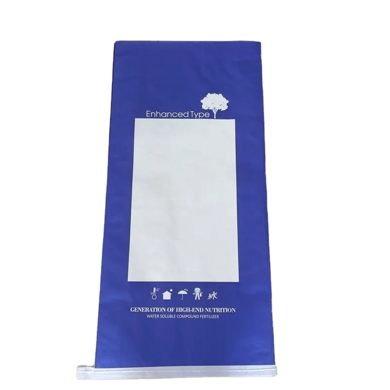 Customized Agricultural Multi-layer bopp laminated Packaging Plastic woven pp compound fertilizer bag 20kg 40kg