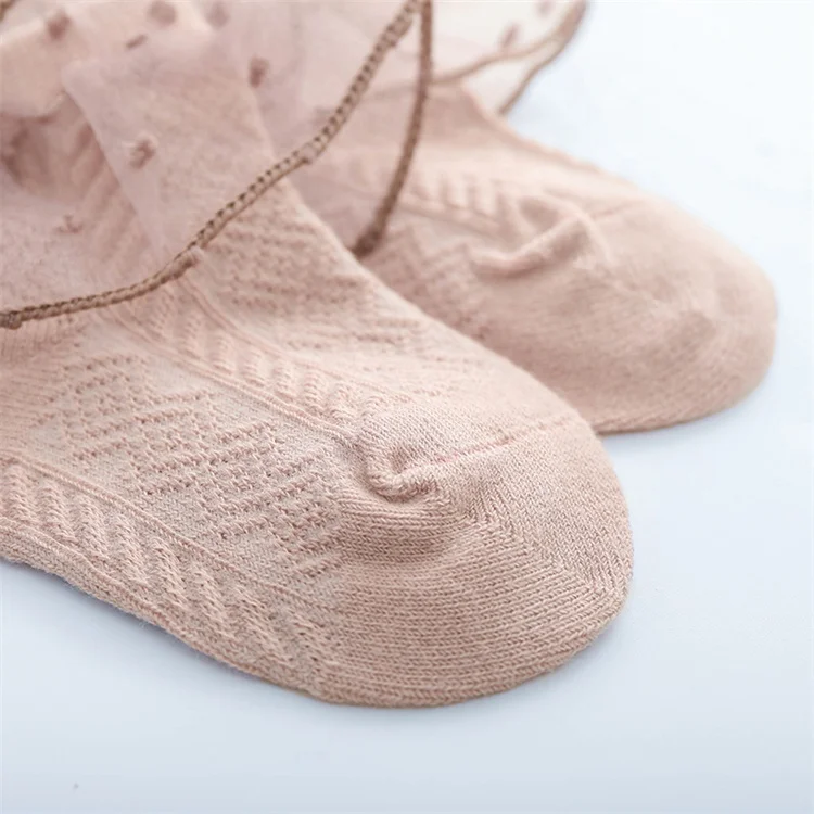 Wholesale Soft Private Label Summer Babe Sock White Gray Thin Ankle Frilly Ruffle Lace Cute Socks For Girls