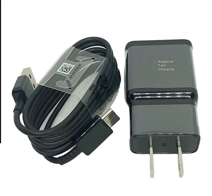 New set original 15W Fast USB Charger Adapter  With Type C Data Cable For Samsung Galaxy s6 S8 S9 S10 cube plug and usb c cable