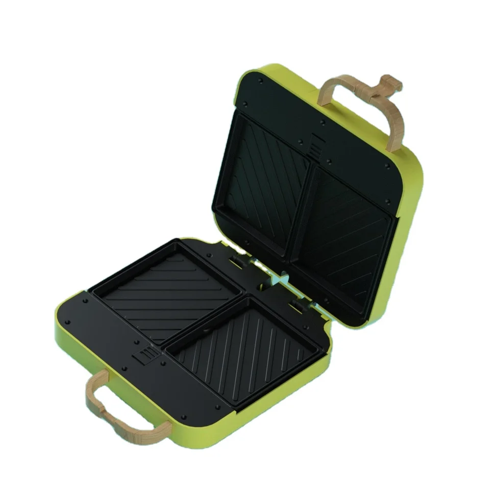 2021 korea hot selling 900w non stick 4 SLICE SANDWICH MAKER