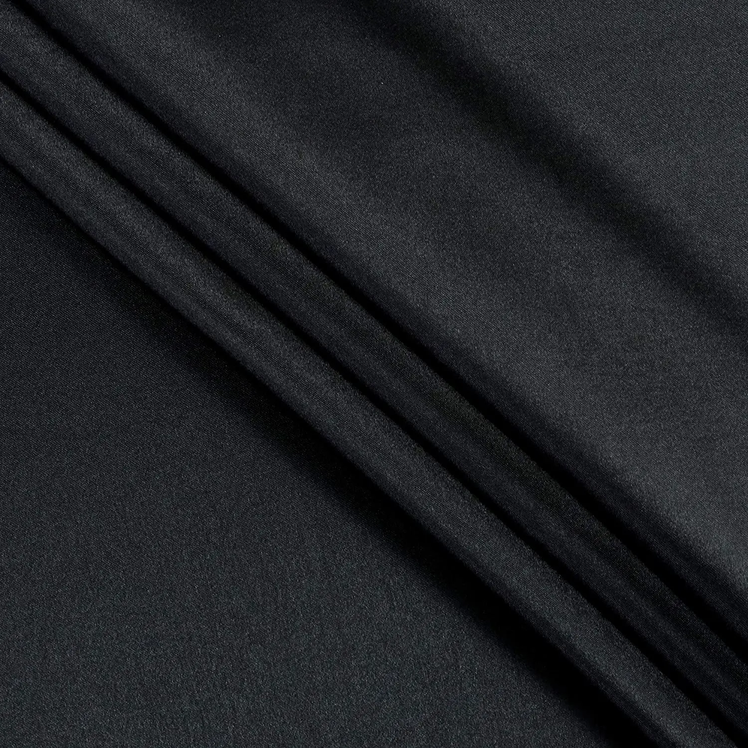 
Custom Black Yard Charmeuse Solid Satin 100 mulberrry silk fabric 22mm for pillow case 