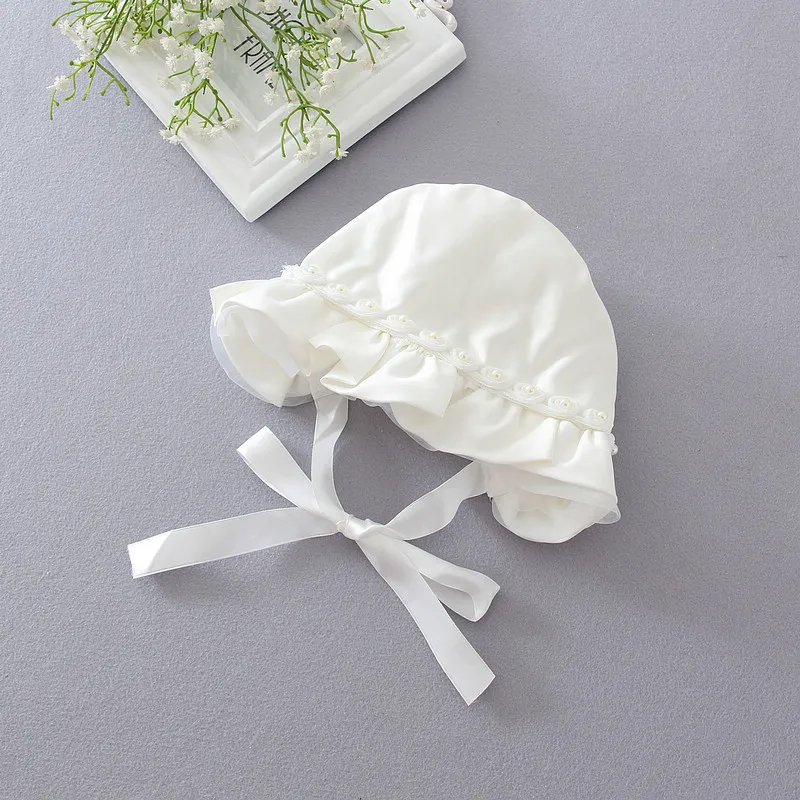 Infant Baby Boys Girls Hat Winter Warmers Beanie Knitted Wool Baby Hospital Newborn Bonnet Hat Baby baptism dress hat