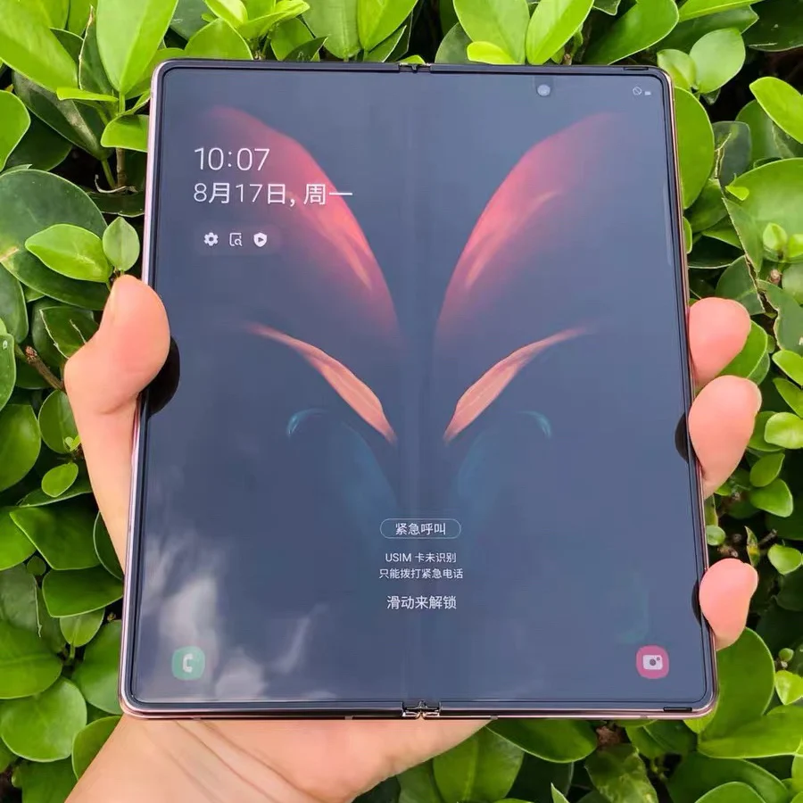 
RTS for Samsung Fold 2 Z 5G Used Unlocked Refurbished Cell Phones 7.6 inch screen large Second Hand Folding Mobile Phone GradeAA 