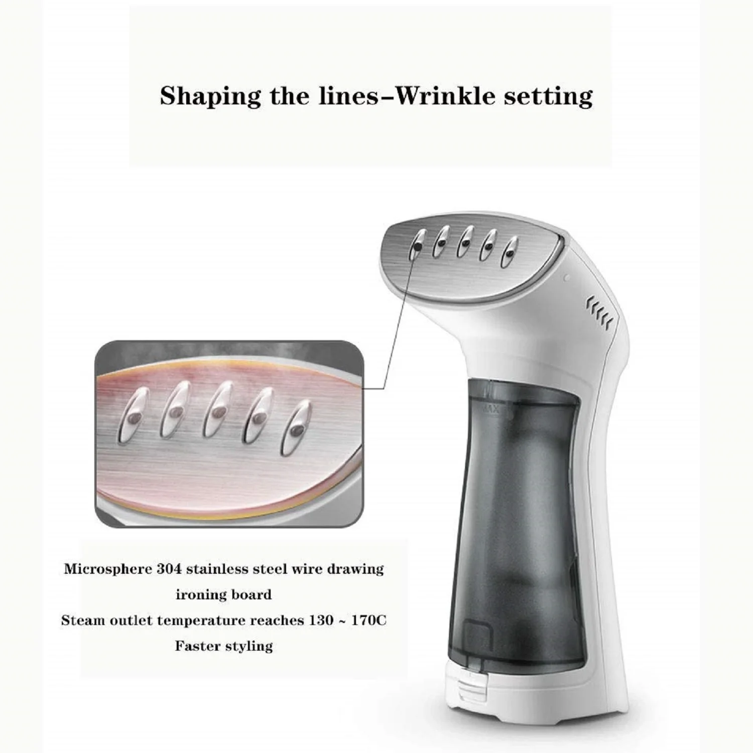 80ml water tank easy carring strong vapor steam iron