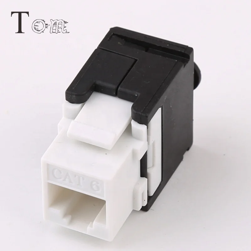 TOM-KJ-7-C6/C6A rj45 keystone jack/toolless оснастки в jack сети