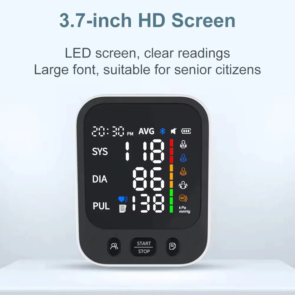 Smart Electronic Speakers Digital Automatic Blood Pressure Monitor Portable Bp Monitor Blood Pressure Machine Upper Arm