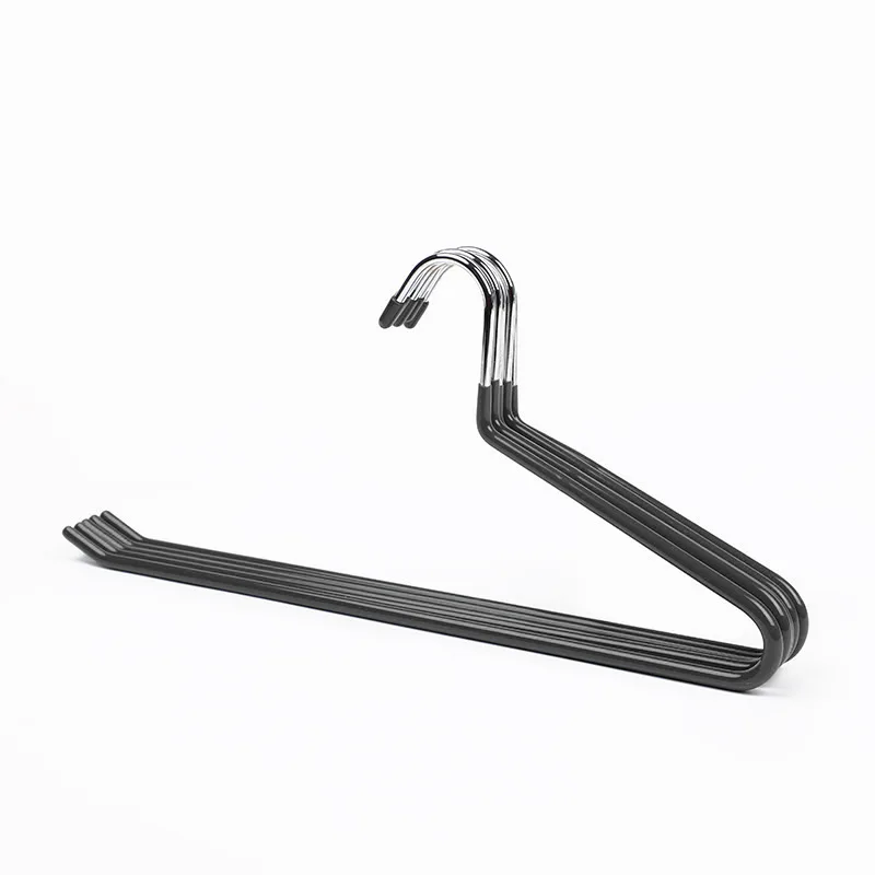 Colorful Open End Pvc Coated Metal Trousers Hanger Z Shaped Pants Hanger