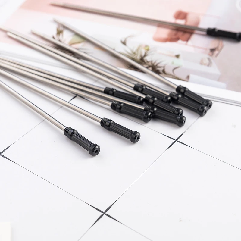 Офисная шариковая ручка Wisdom, чернильный стержень черного и синего цвета, стержень для металлической ручки