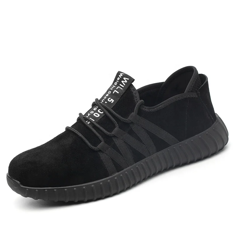 Lightweight Anti-Slip Flyknitting Sport Safety Shoes Non-Slip Rubber Outsole with Fleece Lining EVA Mesh Insole Breathable Boot