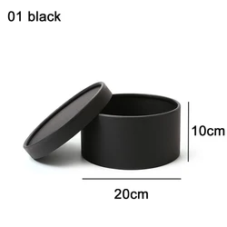 New design high quality fashion round flower gift box korean plain color flower box round luxury