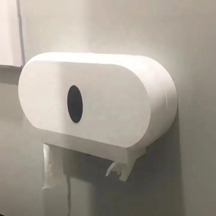 Hot Sale Plastic Double Wall Mounted Roll Paper Dispenser Hotel Plastic Double Paper Dispenser