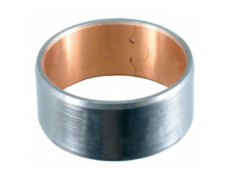 Bimetallic Metric Flanged Sleeve Bearing Automotive And Construction Machinery Parts Bushing