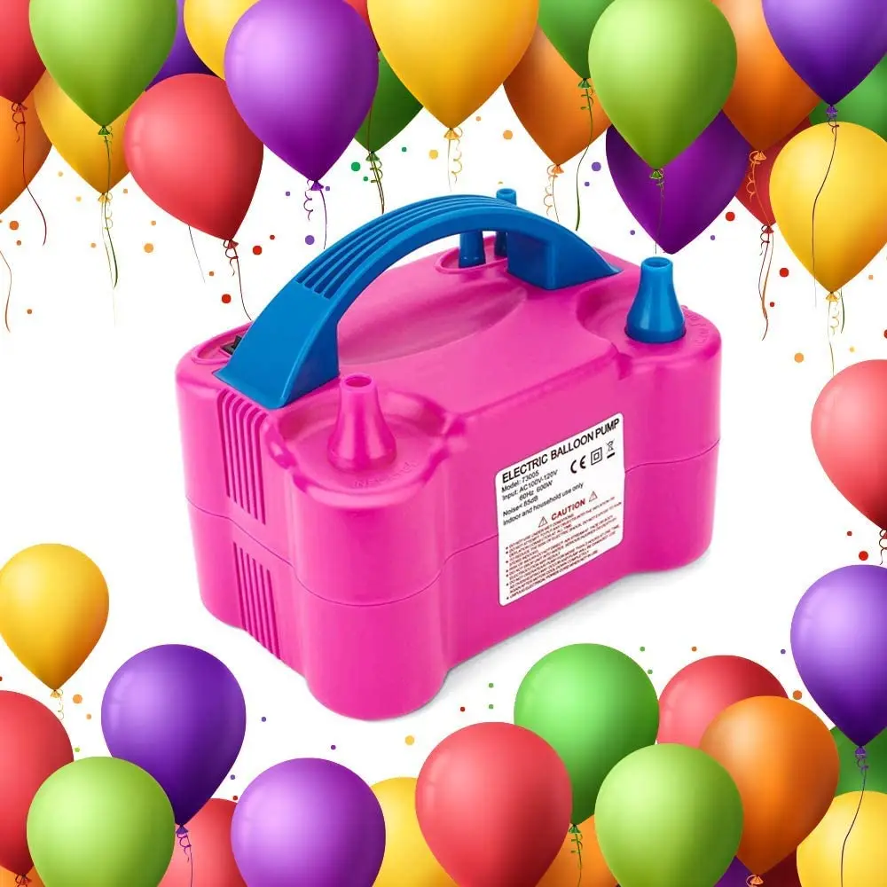 Hot-selling portable double-nozzle balloon pump used for all kinds of products good performance